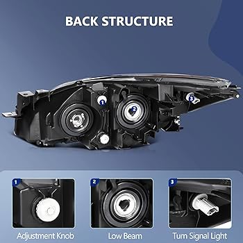 Amazon.com: ECCPP Headlight Assembly for Mazda 3 2010-2013